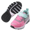 (16~22公分)FILA反光系列康特杯粉綠色兒童氣墊機能運動鞋