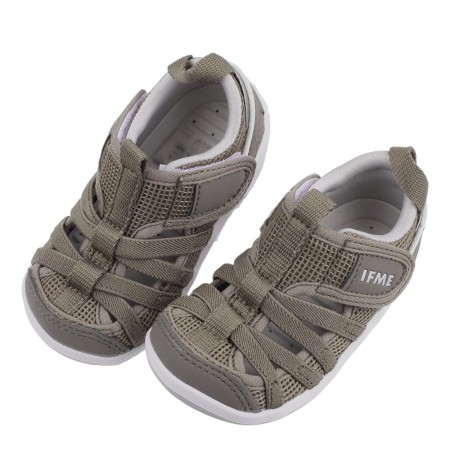 (12~15公分)日本IFME夏日悠焙茶色寶寶機能水涼鞋