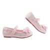 (16~21公分)Connife華麗感蝴蝶結粉色兒童公主鞋