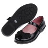 (18~23公分)台灣製低調奢華蝴蝶結黑色亮皮公主鞋學生鞋