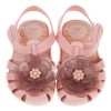(12.5~17.5公分)ZAXY綺麗山茶花裸粉色寶寶護趾涼鞋香香鞋