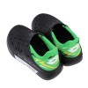 (16~21公分)LOTTO_Salina黑綠色小童輕量洞洞鞋
