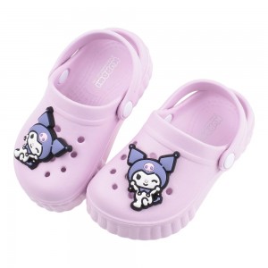 (15~19公分)三麗鷗酷洛米俏皮紫色兒童布希鞋
