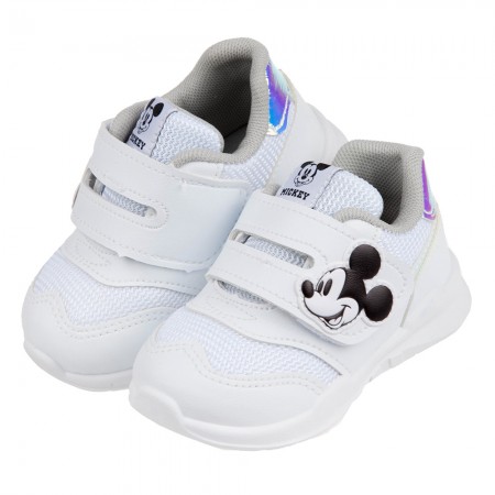 (14~19公分)Disney迪士尼米奇純白潮流兒童休閒鞋