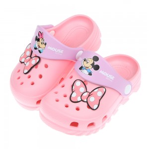 (15~20公分)Disney迪士尼米奇米妮初戀蝴蝶結粉色兒童布希鞋