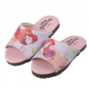 (16~22公分)Disney迪士尼小美人魚粉色兒童室內拖鞋