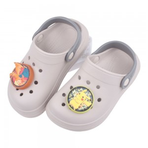 (17~22公分)寶可夢皮卡丘噴火龍米白色兒童電燈布希鞋