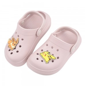 (15~21公分)寶可夢伊布x皮卡丘奶茶色兒童布希鞋 (15~21公分)寶可夢伊布x皮卡丘奶茶色兒童布希鞋