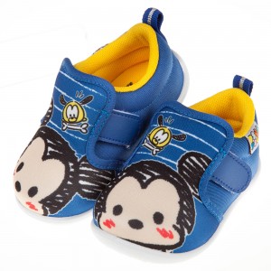 (13~15公分)Disney迪士尼塗鴉Q米奇藍色寶寶休閒鞋