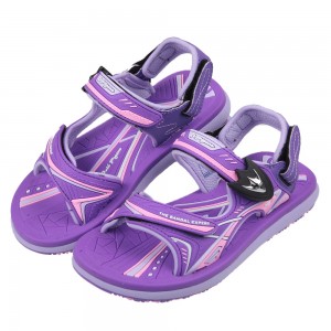 (19~23公分)GP紫色簡約休閒兩用兒童涼鞋