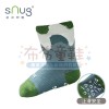 (14~16公分)sNug健康童襪(止滑)波浪藍