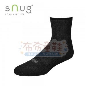 (20~29公分)sNug動能氣墊運動襪黑