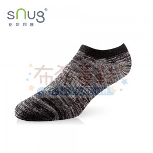 (24~30公分)sNug運動船襪緞染黑灰
