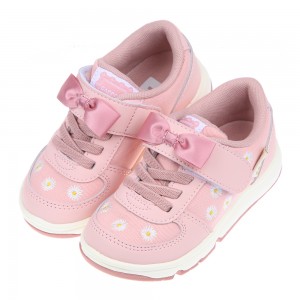 (15~19公分)Moonstar日本Carrot小雛菊粉色兒童機能運動鞋