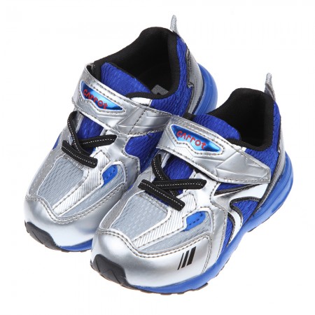 (15~21公分)Moonstar日本Carrot宇宙藍銀色兒童機能運動鞋