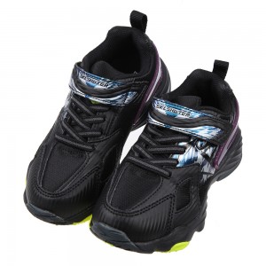 (17~24公分)Moonstar炫技者旋風系列黑色兒童機能運動鞋