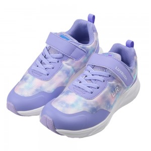 (19~24公分)Moonstar日本LUVRUSH渲染紫色兒童機能運動鞋