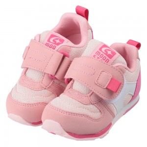 (15~18公分)Moonstar日本有型兒童粉色機能運動鞋