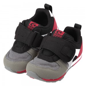 (15~18公分)Moonstar日本有型兒童黑色機能運動鞋