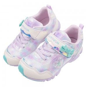 (17~20公分)Moonstar日本LUVRUSH魔法愛心珠珠白色兒童機能運動鞋