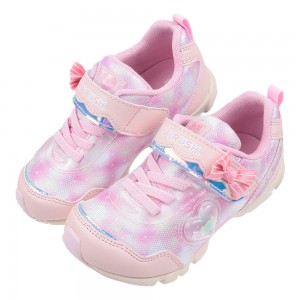 (17~20公分)Moonstar日本LUVRUSH魔法愛心珠珠粉紅色兒童機能運動鞋
