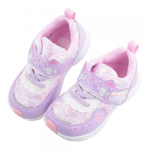 (15~18公分)Moonstar日本月星飛翔翅膀夢幻紫中童機能運動鞋