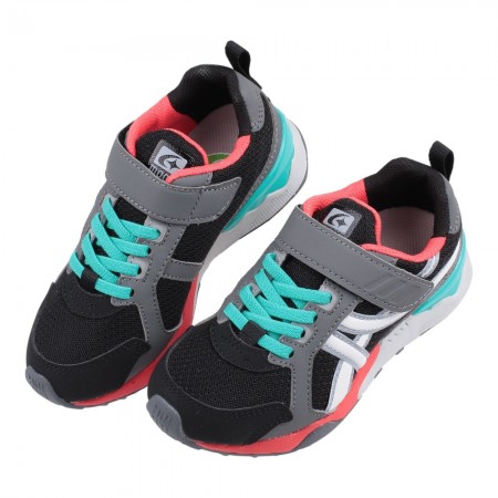 (18~24公分)Moonstar日本月星Hi系列高機能黑色大童機能運動鞋