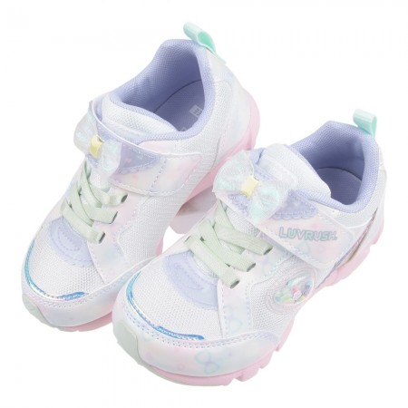 (15~20公分)Moonstar日本月星LUVRUSH夢幻蝴蝶結白色中童機能運動鞋 (15~20公分)Moonstar日本月星LUVRUSH夢幻蝴蝶結白色中童機能運動鞋