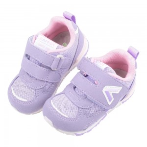 (13~15公分)Moonstar日本月星Hi系列元氣紫色寶寶機能學步鞋