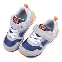 (15~19公分)Moonstar日本月星Hi系列活耀灰藍中童機能運動鞋