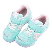 (16~19公分)Moonstar日本月星Hi系列元氣薄荷綠中童機能運動鞋