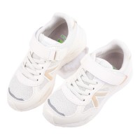 (17~24公分)Moonstar日本月星Hi系列元氣米白中童大童機能運動鞋