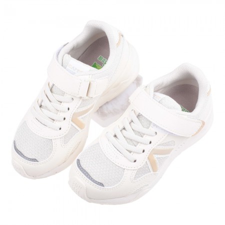 (17~24公分)Moonstar日本月星Hi系列元氣米白中童大童機能運動鞋