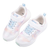 (19~23公分)Moonstar日本月星LUVRUSH輕量橘彩白色大童機能運動鞋