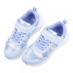 (19~23公分)Moonstar日本月星LUVRUSH輕量水彩藍色大童機能運動鞋