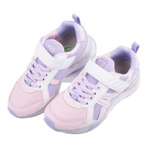 (18~24公分)Moonstar日本月星Hi系列高機能粉紫大童機能運動鞋