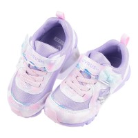 (15~20公分)Moonstar日本月星LUVRUSH銀星翅膀紫色中童機能運動鞋
