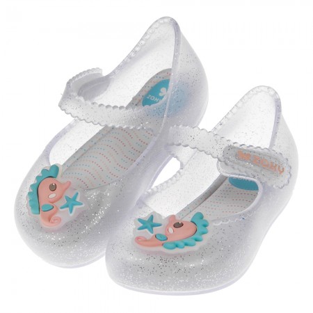 (12.5~17.5公分)ZAXY夢幻海洋小海馬銀色寶寶香香鞋