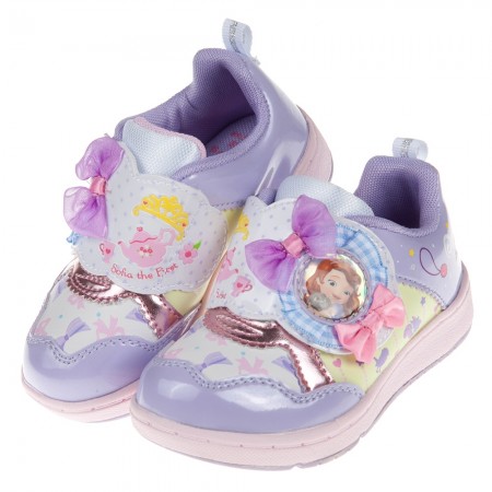 (15~19公分)Moonstar蘇菲亞歡樂時光紫色兒童機能運動鞋