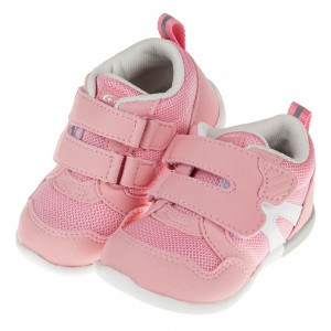 (13~15公分)Moonstar日本粉色3E楦頭寶寶機能學步鞋