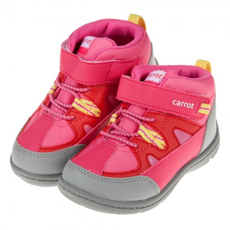 (15~21公分)Moonstar日本粉色兒童防水保暖短靴機能鞋