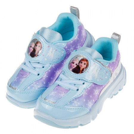 (15~19公分)Moonstar日版Disney冰雪奇緣粉彩冰藍兒童機能運動鞋
