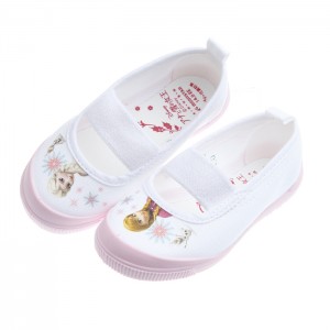 (14~19公分)Moonstar日本製Disney冰雪奇緣粉色兒童可水洗室內鞋