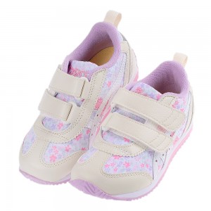 (16~19公分)asics亞瑟士IDAHO寬楦櫻花粉兒童機能運動鞋