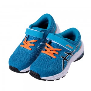 (17.5~22公分)asics亞瑟士GT1000島嶼藍色兒童機能運動鞋