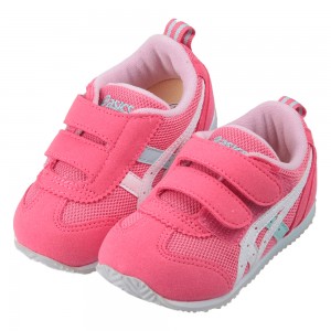 (13~15.5公分)asics亞瑟士IDAHO寬版糖果粉色寶寶機能學步鞋
