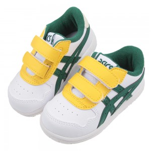(14~16公分)asics亞瑟士JAPANS潮流白綠寶寶機能學步鞋