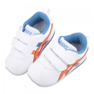 (13~15.5公分)asics亞瑟士COTLA經典白橘色寶寶機能學步鞋 (13~15.5公分)asics亞瑟士COTLA經典白橘色寶寶機能學步鞋