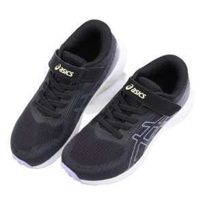 (19~25公分)asics亞瑟士LAZERBEAM極光黑影大童機能運動鞋