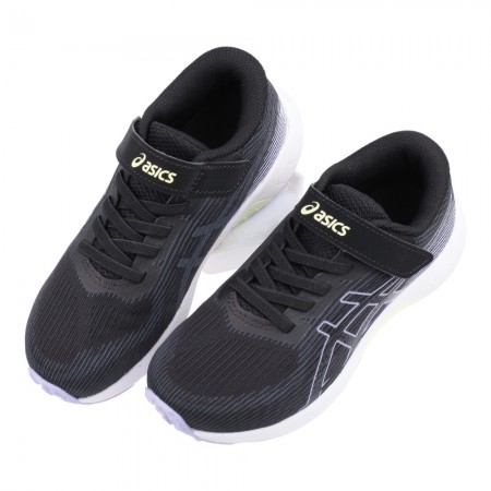 (19~25公分)asics亞瑟士LAZERBEAM極光黑影大童機能運動鞋